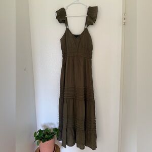 Olive Green Maxi Dress
